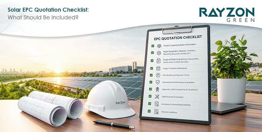 Solar EPC quotation checklist for commercial and industrial solar projects