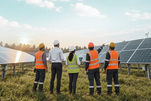 Solar EPC process from site assessment to commissioning