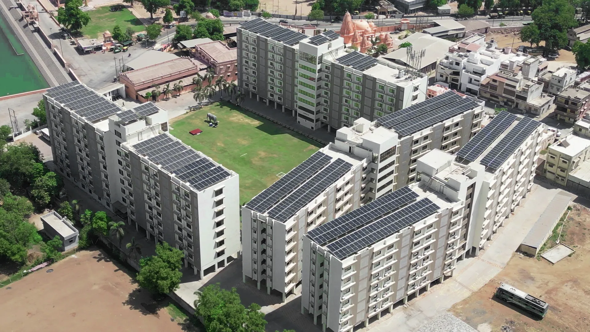 Laxminarayan Dev (Swaminarayan Temples) - Solar Project 2