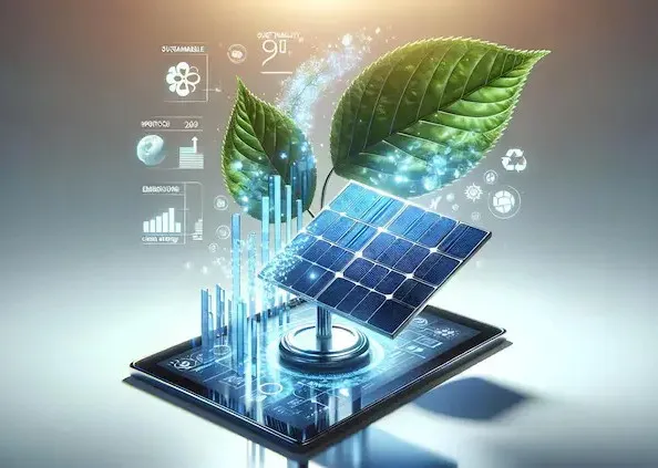 Solar plant supporting clean energy
